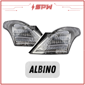 Nissan Almera N17 (2012-2019) LED Taillamp Taillight DRL (Dragon Scale) Albino Tail Lamp Tail Light Taillamps Taillights