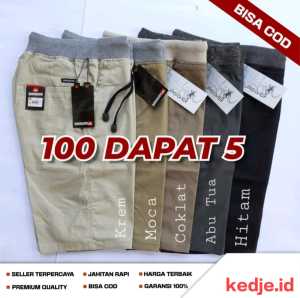 COD//PAKET OBRAL 5 PCS CELANA CHINOS PINGGANG KARET 5 PCS 100 RIBU//CELANA DISTRO MODIS MODEL TERBARU//CELANA CHINO PENDEK PRIA DEWASA//CELANA CHINO TERMURAH