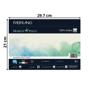 [Hỏa tốc HCM] Giấy vẽ hạng họa sĩ - Fabriano Marco Polo 100% cotton