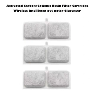 Wireless Cat Stainless Steel Water Fountain 3L Battery Operated with Water Level Window