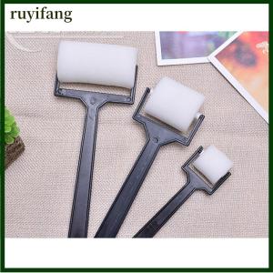 ruyifang 3pcs White Sponge Brush Foam Painting Roller Brush Kids Craft Tool Drawing
