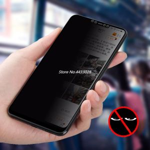 ♥Ready Stock【Anti-voyeur】3D Full Cover Anti Peeping Tempered Glass for Samsung Galaxy A6 A7 A8 A8S A9 J4 J6 A6 A8 PLUS 2018 A750 Privacy Screen Protector