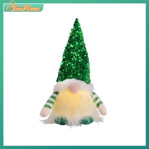 【Fast Delivery】Lighted Dwarf Santa Claus Plush Rudolph Ornament for Christmas Celebration and Holiday Decor【Arrive 1-3 Days】