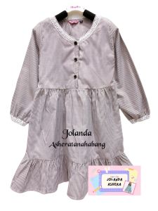 JOLANDA TUNIK ANAK UMUR 4 - 14 TAHUN BAHAN KATUN SALUR BLUS ANAK CEWEK FREEONGKIR CASHBACK BISA COD
