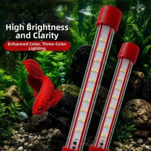 OUTOPEN Color Lights Fish Tank Light Lighting EU Plug Aquarium LED Light Durable Waterproof Color Fish Brightening Lamp For Home