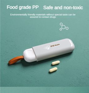 Kotak Obat Mini Portable Medicine Pill Box Adjustable 3 Grid Kotak Serbaguna - Mudah Dibawa