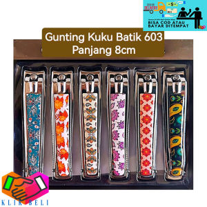 Klik-Beli Gunting Kuku Jumbo Motif Batik Nail Cutter Premium Besar Alat Potong Kuku 777 Three Seven Stainless Steel Nail Clipper