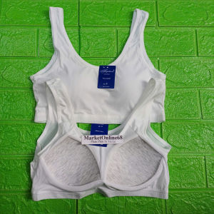 2 Áo lót Lá Bra Ba Lỗ Mút May Liền Cố Định 40Kg Đến 50kg Thoáng Mát Bé Gái Dậy Thì MarketOnline68 530A