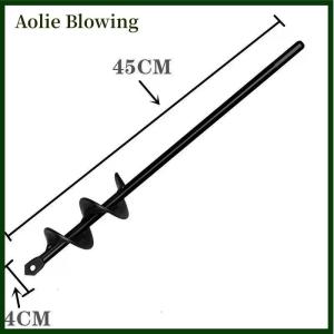 Aolie Garden Planting Flowers And Plants Digging Hole Drill Bit Spiral Rod Loose Soil Alloy Ground Ddrill Bit Short Rod