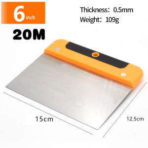 Kape Gypsum Stainless Scraper Dempul Untuk Reparasi Drywall Alat Dempul Gypsum 6/8 "