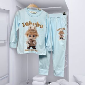 Bộ dài tay bé gái size đại 3-14 tuổi hình kuromi và thỏ hàng Việt Nam xuất khẩu vải cotton co giãn