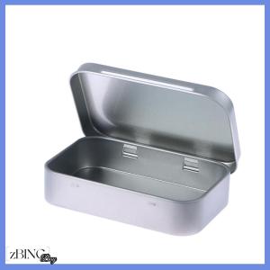 [zBING] 1PC Survival kit nhỏ rỗng tinplate bạc đen lật lưu trữ hộp Tổ chức cho tiền xu kẹo Key thuốc lá hộp kín