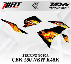 Striping CBR -Stiker Transparan CBR 2021 K45R HotWheels Vol 2 (Sudah Terpotong)