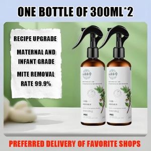 Mite Removal Spray 500ml Dust Mite Cleaner for Mattress Bed Sofa Pillow Fabric Herbal Formula Home Bedding Cleaning Spray