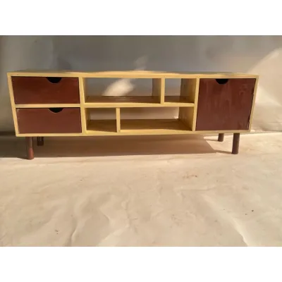 Meja TV Minimalis Kayu Mahoni