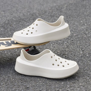Square Toe Shoes MenS Thick-Soled Platform Shoes Height-Increasing Outdoor Water Shoes MenS Closed-Toe Casual Versatile Shoes