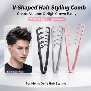 Styling Comb Textured Styling Comb Z Shape Hair Root Lift Volumizing Comb For Fluffy HairstyleSeam Covering Bangs Hairdressing Tool