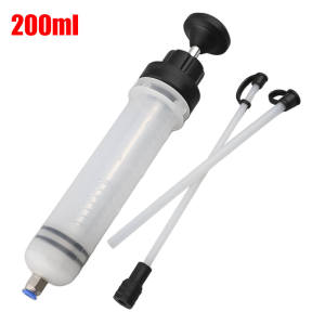 200ml Car Fuel Oil Extractor Brake Fluid Oil Change Fluid Pump Tools Dual-purpose Suction Injection Manual Pump