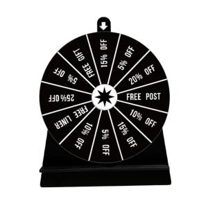 Practical Roulette Wheel Multifuntional Table Game Drinking Game Props Acrylic Texture for Home Use Social Event