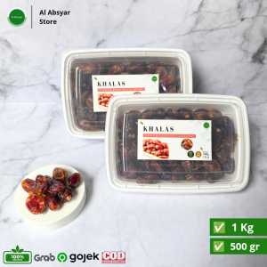 Kurma Khalas  1 kg kurma Sad Kurma Khalas Date Crown  // Kurma Alif  Kurma Oleh-Oleh Haji dan Umroh