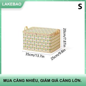 【LAKEBAO】 Công suất lớn quần áo lưu trữ túi tủ quần áo tổ chức Lưu trữ thùng có thể gập lại lưu trữ đồ chơi hộp đựng hộp chống bụi di chuyển túi