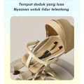 Mmflight Stroller Anak Stroller Bayi Lipat Travelling Kereta Dorong Bayi 2 Arah 0-5 Tahun. 