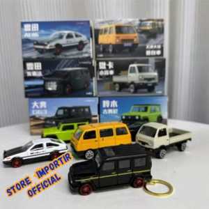 Mainan Koleksi Die Cast Metal Sedan Car Alloy Model Van AE86 | Mainan Diecast 1:64 Gantungan Kunci Toyota Trueno Suzuki Carry Van Suzuky Carry Truck Toyota Alphard Ukuran Mini