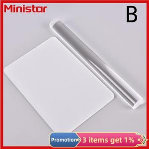 Ministar Solid Clay Rolling Pin Acrylic Clay Roller DIY Modelling Clay Tools Accessories