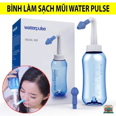 BÌNH RỬA MŨI WATERPULSE 300ML VỆ SINH MŨI CHO NGƯỜI LỚN VÀ TRẺ NHỎ - DỤNG CỤ RỬA MŨI NGĂN NGỪA VIÊM XOANG