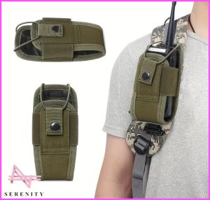 SERENITY 1pc Durable Tactical Radio Pouch - Oxford Cloth Hangs on Your Shoulder or Waist