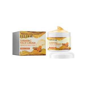 EELHOE Turmeric face cream evens skin tone soothes dullness moisturizes and brightens
