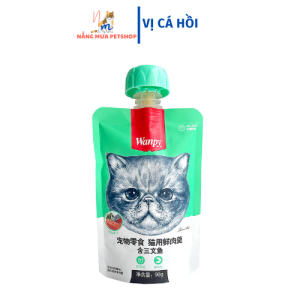 Súp thưởng pate cho mèo Wanpy cao cấp nắp vặn cho mèo