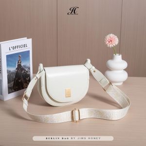 Jims Honey Berlin Tas Selempang Bahu Wanita Simpel Polos Setengah Lingkaran Terbaru