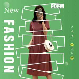 QXshop เดรสคอกลมสีพื้น วิ๋งวิ้งวิบวับวิบวับ สวยน่ารักมากใส่แล้วดูดีสุดๆไม่เหมือนใครที่ไหนต้องหามาใส่แล้ว