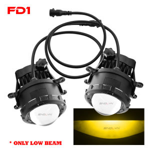 H11 Bi LED Projector Lens Fog Light Red Devil Demon Eyes For Mitsubishi Montero/Mirage/Honda City/Fit/Ford Ranger/Focus/Navara D40/Subaru Forester/BRZ Fog Lamp Bumper Car Accessory
