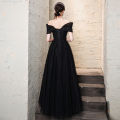 EAGLELY Black Long Evening Dress For Women 2024 Elegant Classy High End Luxury Party Formal Event Fairy Ball Gown For Js Prom Night Debut 18 Years Old Civil Wedding Dinner. 