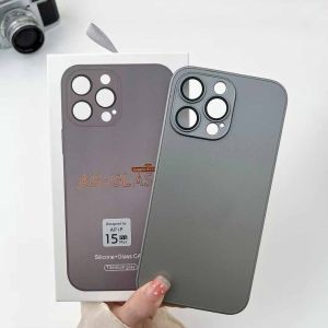 AG GLASS CASE GREY EDITION 16 PROMAX 16 15 PRO 14 PLUS 14 13 PRO 13 12 PRO 12 11 PRO 11 MATTE HARD CASE PREMIUM