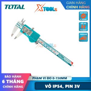 Thước kẹp điện tử TOTAL TMT321506 150mm thước đo đường kính điện tử hợp kim thép không gỉ. hệ mét inch đọc 0.01mm XTOOLs