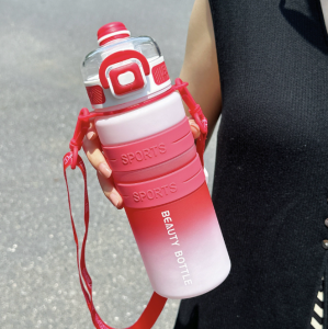 [SG Stock] Sports 750ml Water Bottle dual drinking leakproof easy to drink gym workout