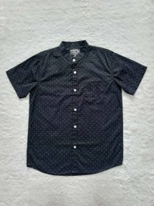 Anyway Kemeja Pendek Koko Black Motif 483