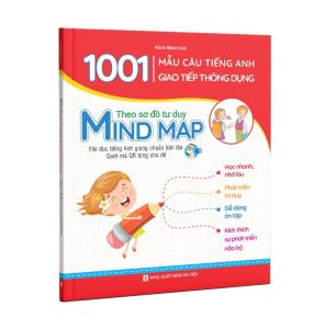 Sách - 1001 Mẫu Câu Tiếng Anh Giao Tiếp Thông Dụng - Theo Sơ Đồ Tư Duy (Dành Cho Trẻ Em) - Có File Đọc Kèm Theo