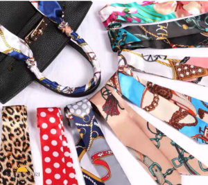 (MG) Local Store Women Smooth Silk Lady Ribbon Bag Accessories Small Beg Aksesori Scarf Women Headband Murah