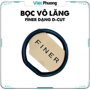 Bọc Vô Lăng Cao Cấp Finer Dạng D-Cut cho Vinfast VF3 VF5 VF6 VF7 VF8 VF9 Seltos Territory ..