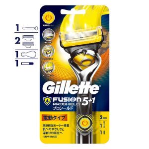 Bộ Dao Cạo Râu Chạy Pin Gillette Fusion Proshield 5+1 lá chắn chuyên nghiệp