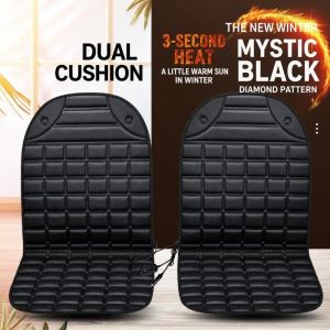 YESMILE 12V Đệm sưởi ấm ô tô Vải Oxford co giãn Ép  Máy sưởi ghế ô tô Ấm áp Ghế đơn Áo bọc ghế ô tô Lái xe mùa đông