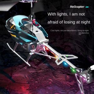JAYQQ Metal Alloy RC Helicopters Red/ Blue/ Gold/ Silver 3.5CH 2.5CH Remote Control Plane Boys Gift Rechargeable Flying Helicopter Toy Childrens Day Gifts
