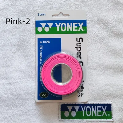 【Ready Stock】Yonex Grip AC102C (3pcs in 1 Roll / Pack) Yonex Super Grap Synthetic Overgrip Tennis Grip AC102EX