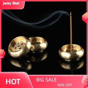 Jacky Noneath 1Pcs คุณภาพสูง5หลุม Mini กระถางธูปทองเหลืองธูป Sticks ขาตั้งกระถางธูป Home Decor