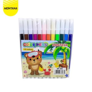 MONTANA Color Pens Spidol 12 Warna Drawing Marker Anti Bocor MP-888