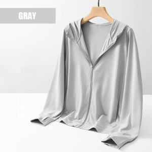 Women Sun Protection Clothing UPF 50+ UV Sunscreen Ice Silk Long Sleeve Outdoor Clothes Breathable Ultrathin Summer Shirts